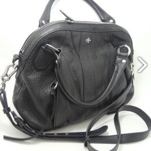 orYANY black leather bag